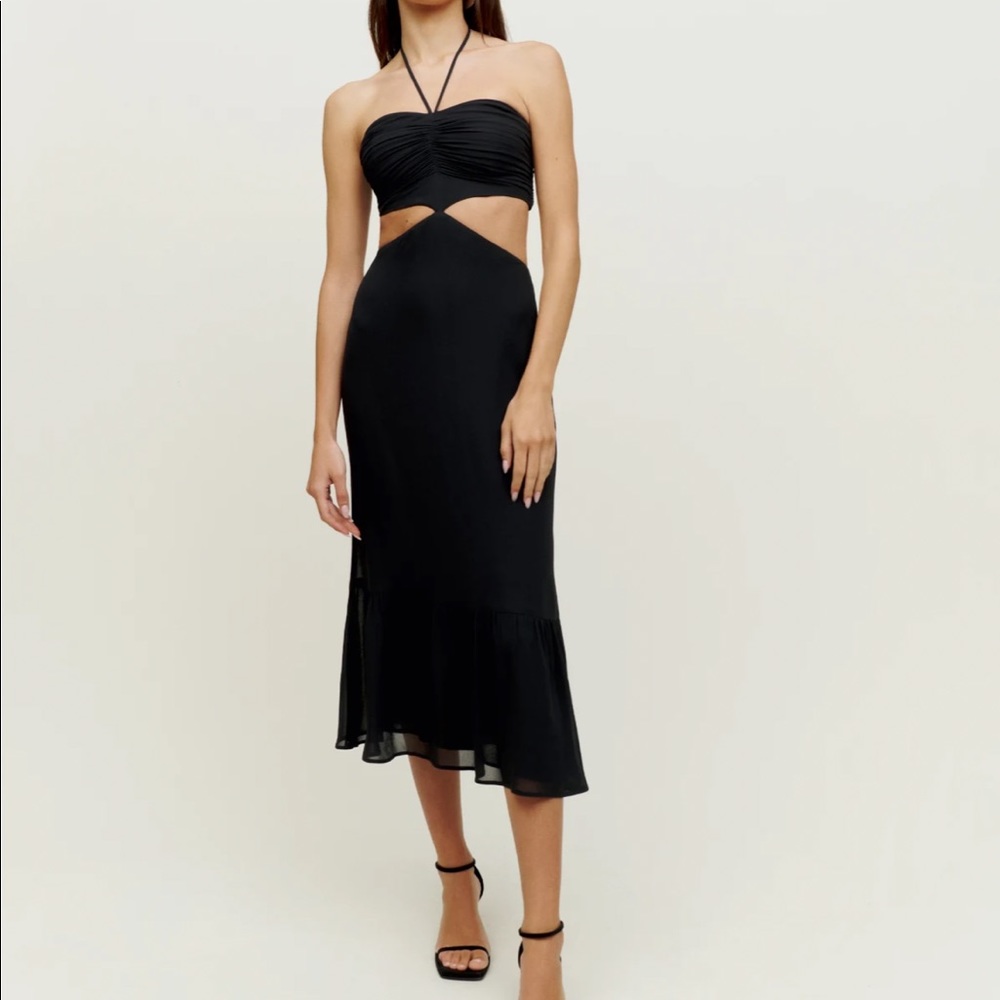 Reformation Riya dress. Only worn ONCE. Originally $278 before shipping and tax.